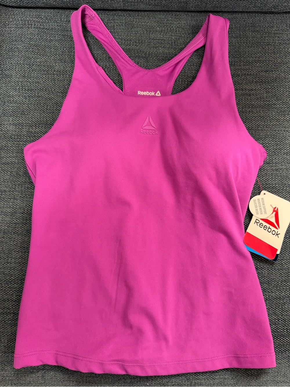 Reebok Women’s Pink Racerback Tank Top size XS